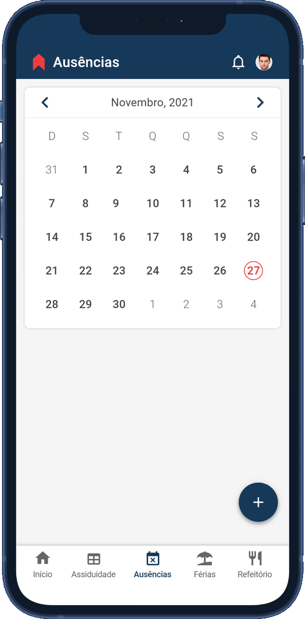 Employee absence calendar