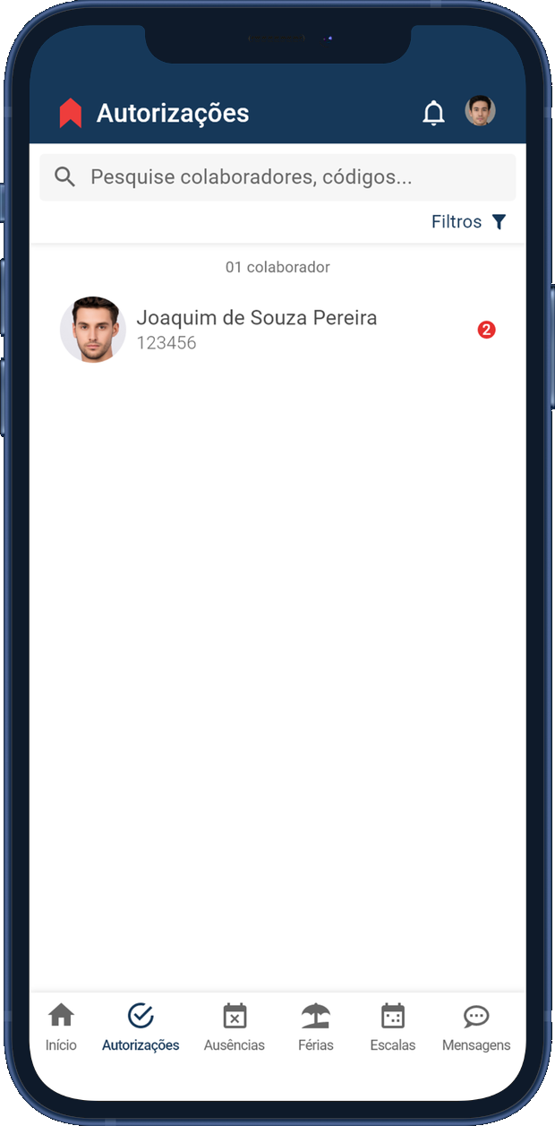 Manager approvals queue